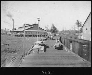Primary view of object titled '[Southern Pine Lumber Company Loading Dock]'.