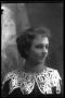 Primary view of [Gertrude Snearly Kelley wearing a dress with lace collar]