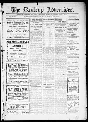 Primary view of object titled 'The Bastrop Advertiser (Bastrop, Tex.), Vol. 60, No. 36, Ed. 1 Friday, December 20, 1912'.