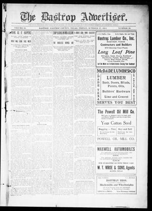 Primary view of object titled 'The Bastrop Advertiser (Bastrop, Tex.), Vol. 61, No. 26, Ed. 1 Friday, October 17, 1913'.