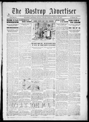Primary view of object titled 'The Bastrop Advertiser (Bastrop, Tex.), Vol. 64, No. 49, Ed. 1 Friday, March 30, 1917'.