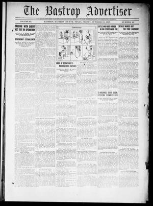Primary view of object titled 'The Bastrop Advertiser (Bastrop, Tex.), Vol. 65, No. 26, Ed. 1 Friday, October 19, 1917'.