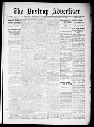Primary view of object titled 'The Bastrop Advertiser (Bastrop, Tex.), Vol. 65, No. 33, Ed. 1 Friday, December 7, 1917'.