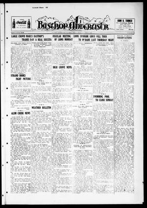 Primary view of object titled 'Bastrop Advertiser (Bastrop, Tex.), Vol. 84, No. 25, Ed. 1 Thursday, September 9, 1937'.