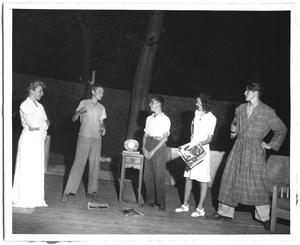 Primary view of object titled '[Photograph of a Dallas School Theater]'.