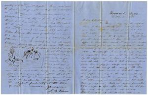 Primary view of object titled '[Letter from J. A. Nimmo to Henry and Charles Moore, October 23, 1858]'.