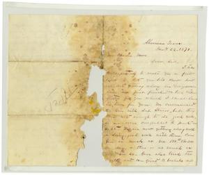 Primary view of object titled '[Letter from J. C. Sneed and J. P. Washburn to Charles and Henry Moore, January 1, 1871]'.