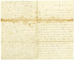 Primary view of object titled '[Letter from Elvira Moore to her family, December 20, 1871]'.
