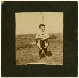 Primary view of object titled '[Photograph of an Unknown Boy]'.