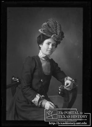 Primary view of object titled '[Alice Snearly in dark dress]'.
