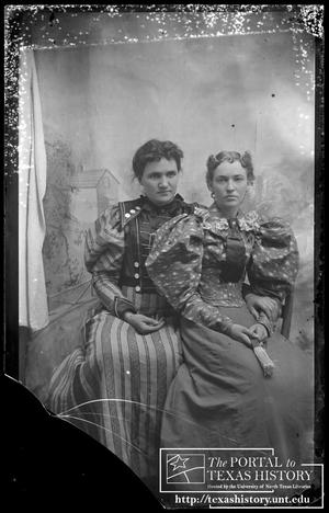 Primary view of object titled '[Two young women]'.