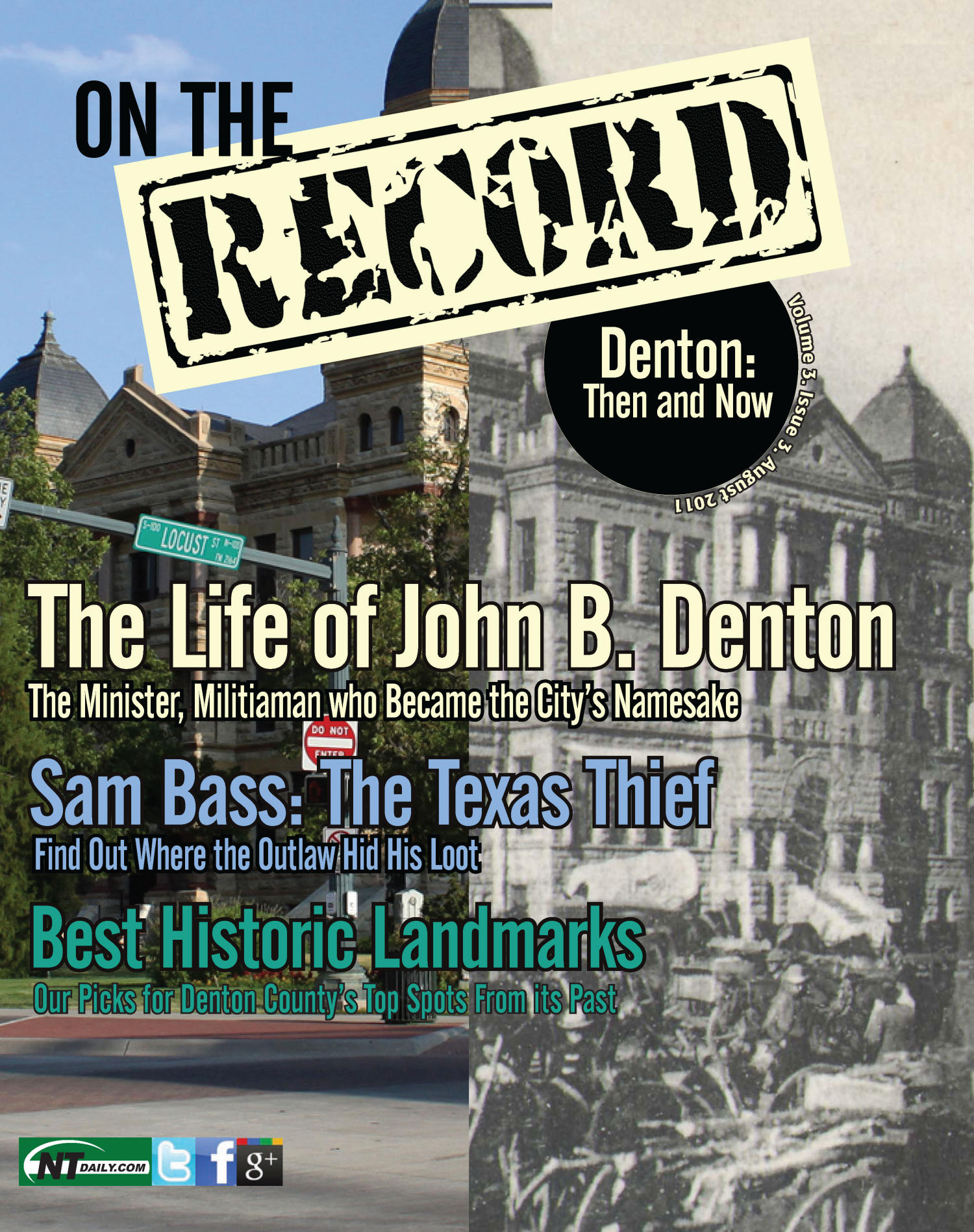 On The Record, Vol. 3, No. 3, Ed. 1 Friday, August 12, 2011
                                                
                                                    [Sequence #]: 1 of 44
                                                