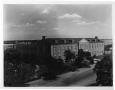 Primary view of [Library Building exterior in 1937, North Texas State Teachers College]