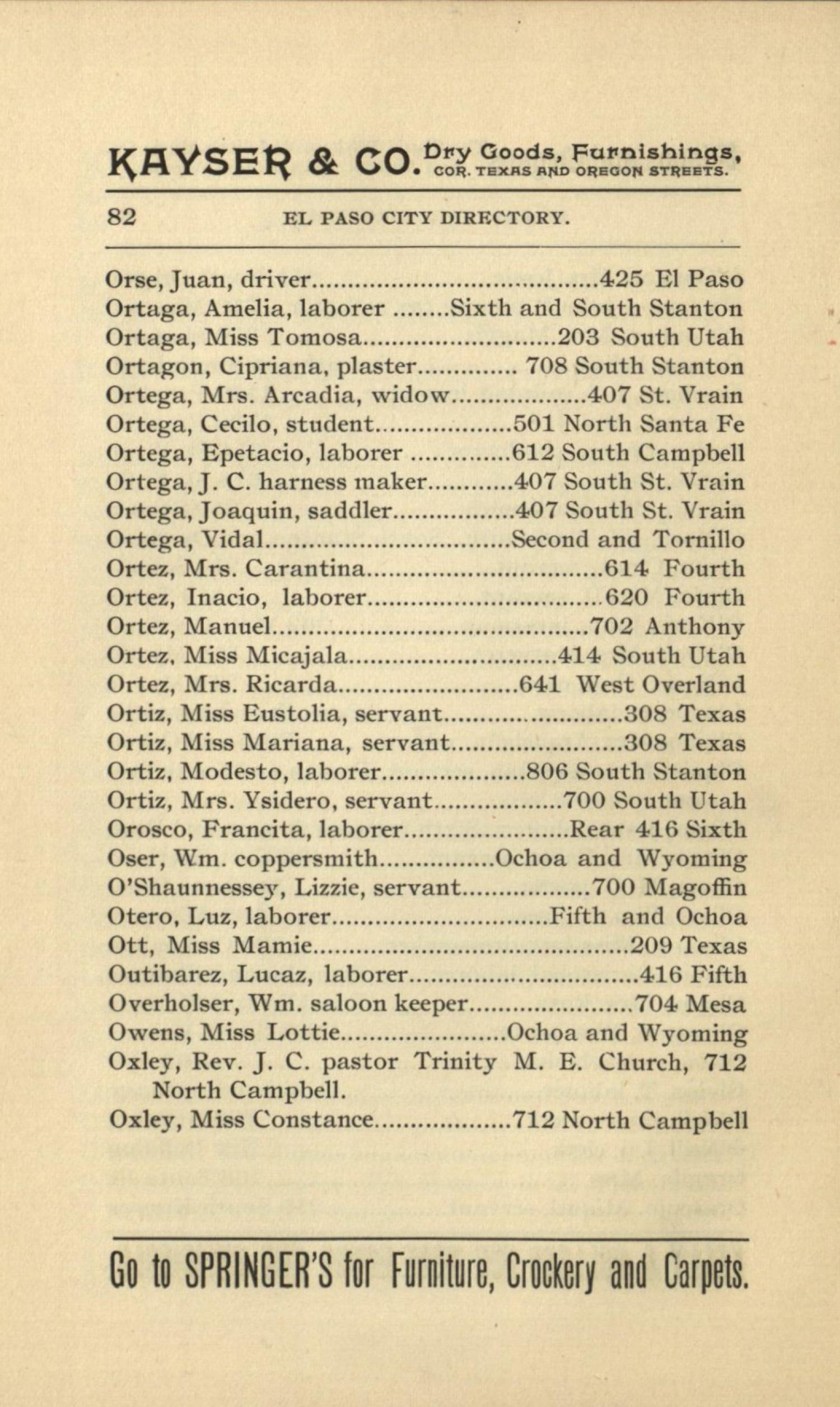 El Paso City Directory for the Years 1895 - 1896
                                                
                                                    82
                                                