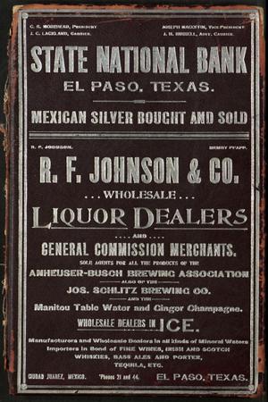Primary view of object titled 'Evan's and Worley's Directory of the City of El Paso, Texas 1896 - '97'.