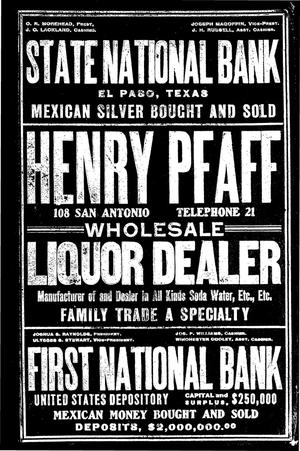 Primary view of object titled 'El Paso Directory for 1903'.