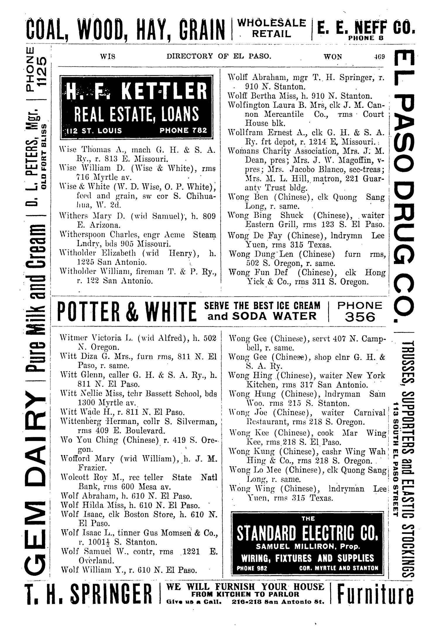 John F. Worley & Co.'s El Paso Directory for 1906
                                                
                                                    469
                                                