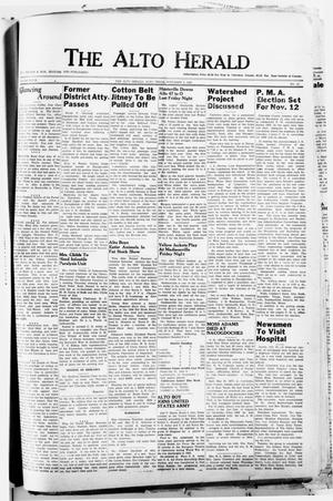 Primary view of object titled 'The Alto Herald (Alto, Tex.), Vol. 49, No. 22, Ed. 1 Thursday, November 3, 1949'.