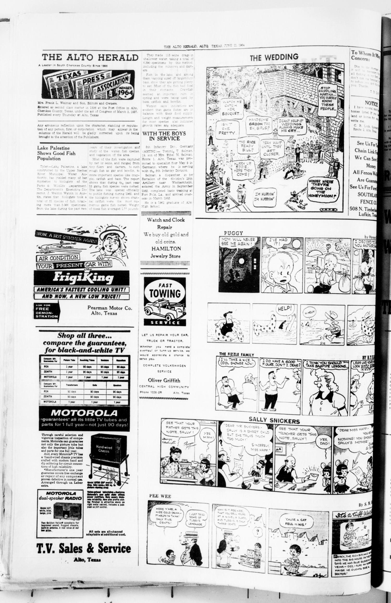 The Alto Herald (Alto, Tex.), No. 2, Ed. 1 Thursday, June 11, 1964
                                                
                                                    [Sequence #]: 2 of 8
                                                