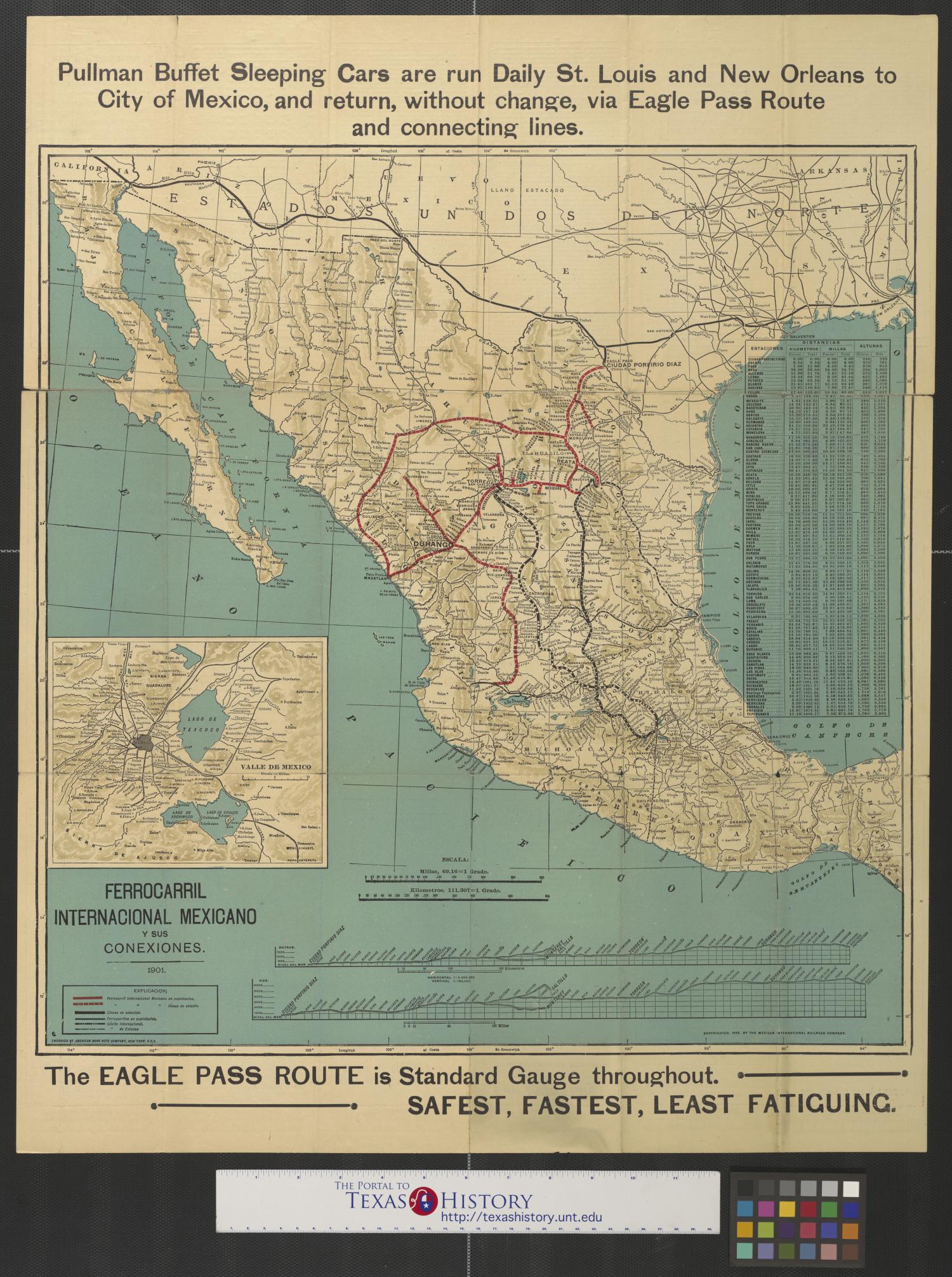 Ferrocarril Internacional Mexicano y sus conexiones, 1901.
                                                
                                                    [Sequence #]: 1 of 2
                                                