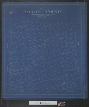 Primary view of object titled 'Map of Martin County [Texas].'.