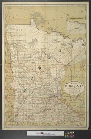 Primary view of object titled 'Railroad Commissioners' map of Minnesota.'.