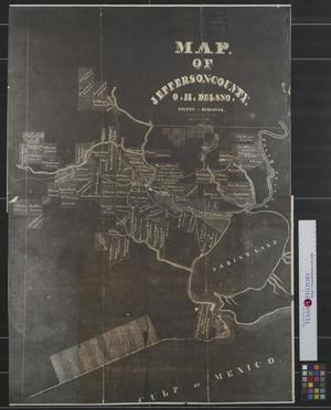 Primary view of object titled 'Map of Jefferson County [Texas].'.