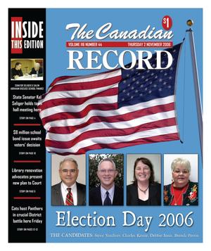 Primary view of object titled 'The Canadian Record (Canadian, Tex.), Vol. 116, No. 44, Ed. 1 Thursday, November 2, 2006'.