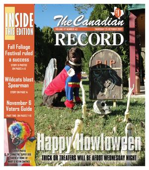 Primary view of object titled 'The Canadian Record (Canadian, Tex.), Vol. 117, No. 43, Ed. 1 Thursday, October 25, 2007'.