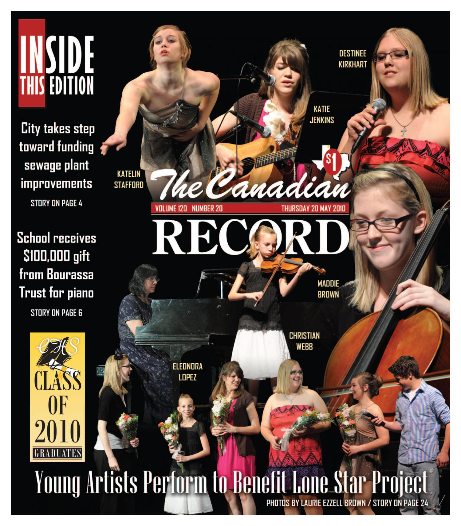 The Canadian Record (Canadian, Tex.), Vol. 120, No. 20, Ed. 1 Thursday, May 20, 2010
                                                
                                                    [Sequence #]: 1 of 36
                                                