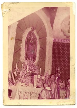 Primary view of [Photograph of altar at Our Lady of Guadalupe Catholic Church]