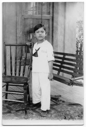 Primary view of object titled '[Photograph of Jose Angel Medrano as a young boy]'.