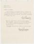 Primary view of [Letter authorizing Dolores Hernandez to travel with Mr. & Mrs. Porfirio Beltran]