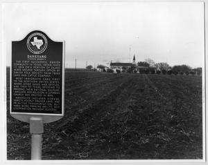 Primary view of object titled 'Danevang Historical Marker'.