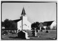 Photograph: [View of Danevang Lutheran Church from Cemetery]
