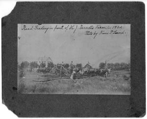 Primary view of object titled '[Road Grading in Front of the Berndt Farm]'.