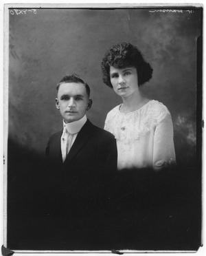 Primary view of object titled '[Wedding Portrait of Harold Hansen and Ella Olsen Hansen]'.
