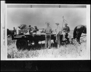 Primary view of object titled 'Lunch in the Rice Field During Harvest'.
