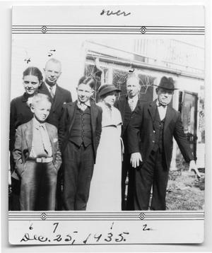 Primary view of object titled '[The Hansen Family with the Allenson Boys]'.