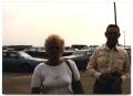 Photograph: [Mary Jane & Eddie Woods Standing in Church Parking Lot]