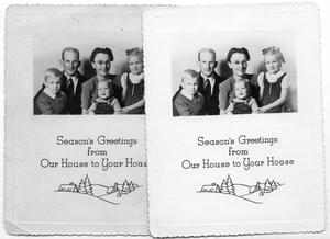 Primary view of object titled '[Duus Family Holiday Greeting Photograph]'.