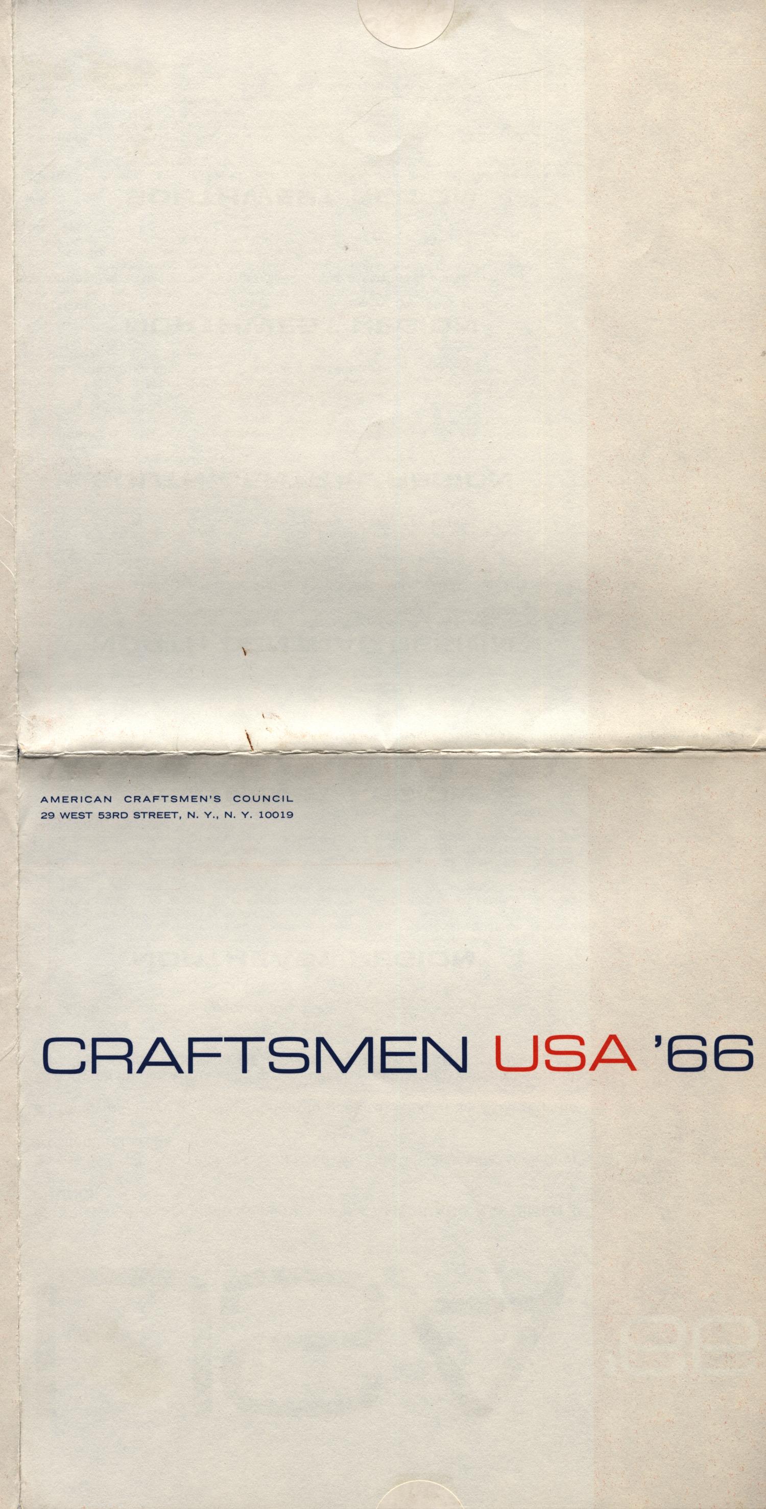 Craftsmen USA '66 [Entry form]
                                                
                                                    1
                                                