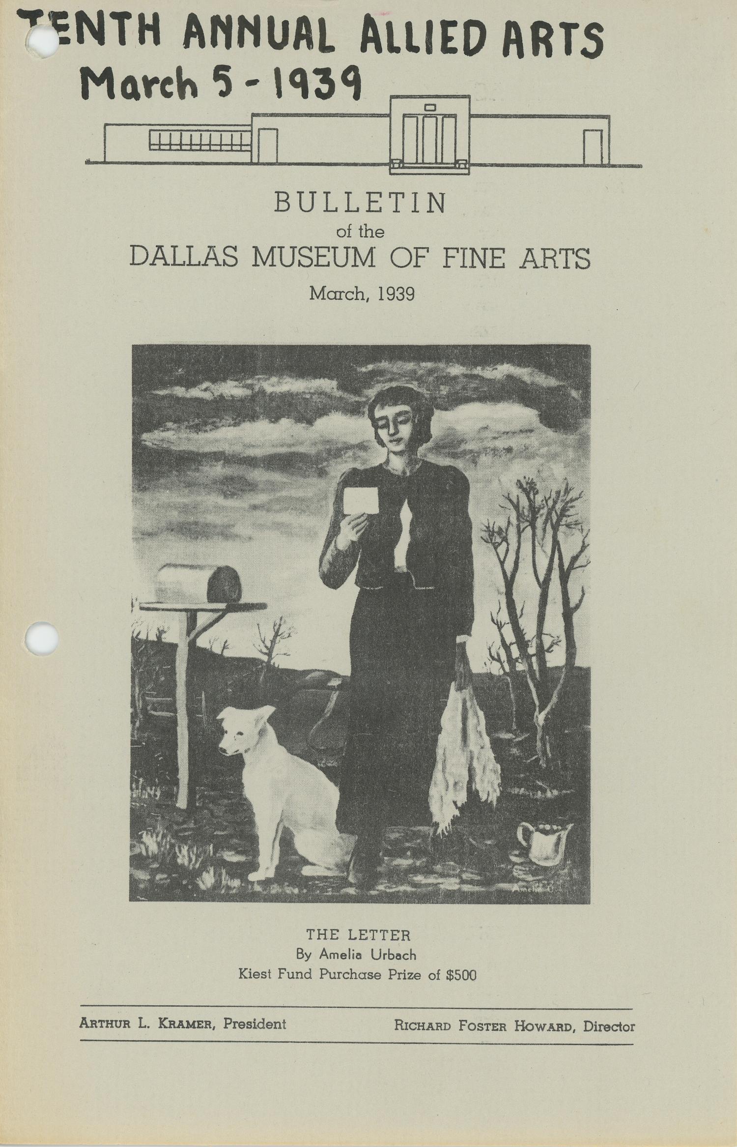 Bulletin of the Dallas Museum of Fine Arts, March 1939
                                                
                                                    1
                                                