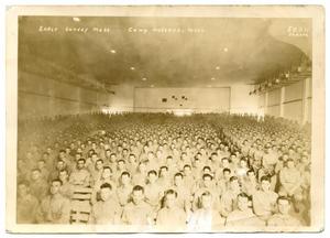 Primary view of object titled '[Camp Wolters Soldiers at Mass]'.