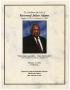 Pamphlet: [Funeral Program for Julius Adams, February 22, 2002]