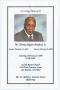 Pamphlet: [Funeral Program for Thomas Hayden Bradford, Sr., February 23, 2008]