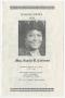 Primary view of [Funeral Program for Estella R. Coleman, August 31, 1985]