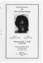 Pamphlet: [Funeral Program for Jo Ann George, March 11, 2002]