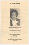 Pamphlet: [Funeral Program for Thelma Bilton Grant, April 15, 1993]