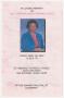 Primary view of [Funeral Program for Guesner Jewel Kindred Hodge, April 26, 2002]